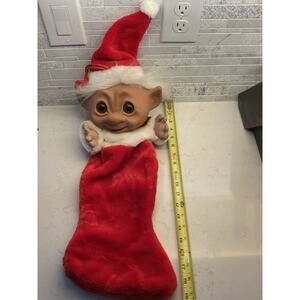 Vintage Troll Doll Mithy 24" -Norfin Dam Large Christmas Holiday Santa Stocking